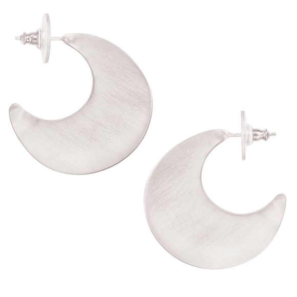 Silpada Vintage RARE Sterling Silver Crescent Post Earrings - Picture 5 of 7